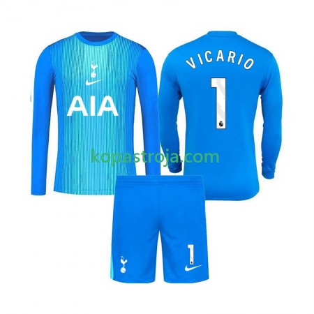 Billiga Fotbollströjor Tottenham Hotspur Guglielmo Vicario 1 Målvakt Barn Borta tröja 2025/26 Långärmad